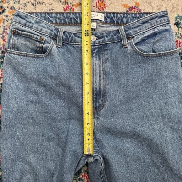 Abercrombie & Fitch The Vintage Flare High Rise Jean Curve Love Size 31/12L - Picture 5 of 9